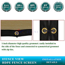 Ifenceview 14' x 5' to 14' x 80' Patio Top Driveway Carport Barn Kennel Yard Garden Plants Crops Shade Cloth Mesh Net Pergola Gazebos Cover Canopy Awning (14' x 58', Beige)