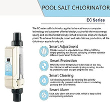 SciAza Salt Chlorinator, Electrolyzer Swimming Pool Salt Chlorinator, 8/12/16/20 G/H Saltwater Pool System, Chlorine Electrolyzer for Swimming Pools, Salt Chlorine Machine,16g/h