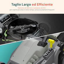 Avilia Electric Lawnmower with Induction - Adjustable 5 Cutting Heights, Cutting Diameter 380 mm, Speed 3000 RPM, 1600 W, 230 V, with 50 Litre Collection Basket, 143 x 105 x 55 cm