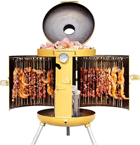 piudoiliy Vertical Barbecue Grills,Charcoal BBQ Grill,Barbeque Grill & Smoker,Adjustable Firepower,for Garden Camping