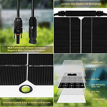 200W 300W 400W 600W 800W Solar Panel Kit with 40A Charge Controller, 18V Flexible Monocrystalline Solar Panel for 12-24V Battery Charging, Car Battery, Caravan,