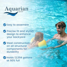 Aquarian 24'x52 Above Ground Round Pool Kit w/Pump & Accessories, Phoenix