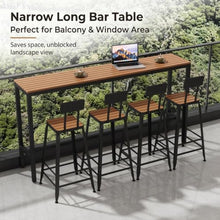 Outdoor Bar Table, Weather‑Resistant High‑Top Pub Table for Patio Backyard
