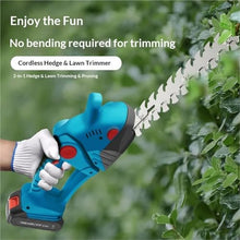 Hedge Trimmer 2pcs Cordless Hedge Trimmers and Lawn Mowers Shrubs and Including Charger Garden(Yellow,No Battery)