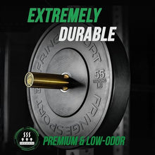 OneFitWonder Black Bumper Plate Sets - 460 lbs for Weightlifting & Strength Training
