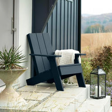 Highwood Italica Modern Adirondack 4pc Patio Set, Federal Blue