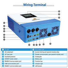 SUNGOLDPOWER UL1741 5000W DC 48V Pure Sine Wave Solar Inverter All in One,120V AC Output,100A MPPT Solar Charger and 40A AC Battery Charger,for Back Up,Cabin,Off Grid System (Support Parallel)