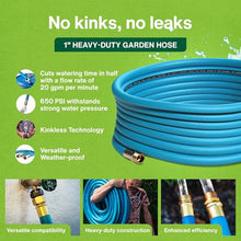 Aeromixer THE HOSE 1 Inch Garden Hose 100 Ft All-In-One Watering Kit
