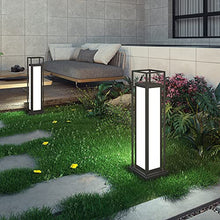 KADELONG LED Outdoor Waterproof Lawn Lights Modern IP55 External House Yard Lamps Garden Deck Floor Mount Path Lights Landscape Porch Patio Pathway Outside Lighting Fixture,Chandelier Lighting, B