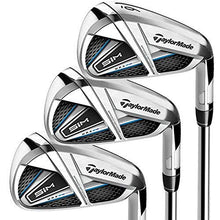 TaylorMade SIM MAX Irons Steel Shaft KBS Max 85 5-PW AW Right Hand Regular Flex Titanium/Black/Blue