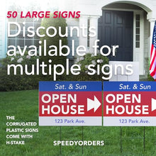 Custom Lawn Signs - 50 Pack, Double Sided, Personalized, Full Color, Size 18x24
