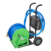 Underhill Field Caddie Hose Reel Cart with Wheels Heavy-Duty Holder Caddy for Sports Baseball Fields, Holds 100 Feet of 1-Inch Hose, HC-HT-100