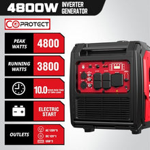 PowerSmart 4800W Inverter Generator,Parallel Ready&Electric Start Super Quite Gas Powered,RV Ready with 30A Outlet, EPA & CARB Compliant for Home Backup, Camping,Portable Power Station