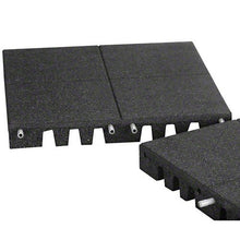 KIDWISE Playground Safety Surfacing Black 2'x2' Rubber Tiles Pallet