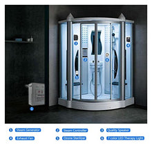 Sauna Steam Generator Sauna Heater 9KW Auto Drain Brass Valve Shower Steam Sauna Bath Generator Steam Room Touch Screen LCD Display Sauna Accessories (Color : VS-C090-9KW-BP) (Vs)
