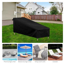 Chaise lounge cover 1Pcs Outdoor Lounger Protective Waterproof Anti-UV Garden Patio Furniture Cover for Sunbed Recliner