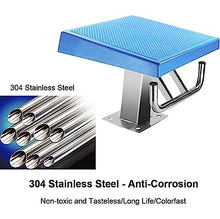 XQZMZSCP Pool Diving Boards, Non-Slip Swimming Pool Diving Platform with Stainless Steel Base, Pool one Step Diving Starting Block for Competition