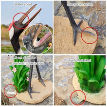 Garden Pond Spitters, Animal Pond Fountains, Outdoor Water Feature Statue, Garden Decor for Koi Pond, for Garden, Yard, Lawn, Birthday Friends (39 * 44 * 88Cm/15.4 * 17.3 * 34.6In)