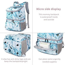 WJJDLLNP Backpack Printed Diaper Bag Lunch Ice Storage Large Capacity