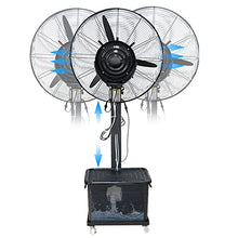 CUTPOIY Portable Misting Fan with Adjustable Height, 90° Oscillating Pedestal Fan, 42L Water Tank for Camping Patio, Outdoor Cooling, 81cm/31.9in