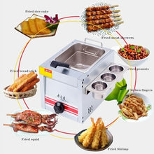 Commercial Fat Frying Machine Stainless Steel Countertop Fryer with Seasoning Tank and Condiment Bottles - Perfect for Fried Chicken Legs, Malatang, Fried Food, French Fries