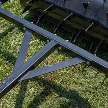 Titan Attachments 3 FT Tow-Behind Drum Spike Aerator with Wheel Kit