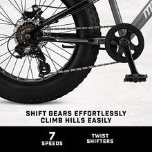 Mongoose Argus ST Kids Fat Tire Mountain Bike 20-Inch Wheels Grey