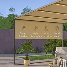 ZZYYZZ 3mx3m Pergola for Outdoor, Patio Gazebo with Aluminum Frame, Waterproof Top Canopy, 1.6m Adjustable Height Side Canopy, Backyard Sun Shelter,Green