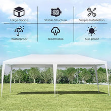 10'x20' Outdoor Party Wedding Tent Heavy Duty Canopy Pavilion White Powder Coated Steel