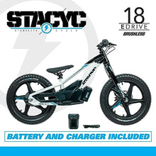 STACYC Brushless 18eDRIVE Launch Edition Electric Balance Bike White/Black