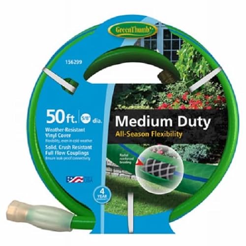 5/8" Inch x 50' Foot All Season Medium Duty Garden Hose (10)