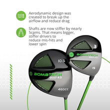 BombTech Golf Premium Golf Wood Set Black