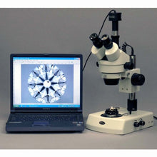 AmScope Professional Trinocular Stereo Zoom Microscope with Darkfield Condenser Clear