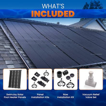 SolarPoolSupply DIY Solar Pool Heater Kit with High-Wind Security & Freeze Resistance, (8) 4'x7.5' Panels