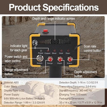 QianCruxtacy Gold Detector Underground,324.8 Ft Range Gold Finder,Ground Penetrating Radar Scanner,Automatic Rotation Scanning,Abs Engineering Material,for Gold Silver Copper Diamond