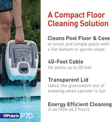 Polaris P70 Robotic Pool Cleaner for Above Ground Pools