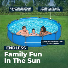 12’ x 30" Round Metal Frame Above Ground Pool Blue Pool ONLY