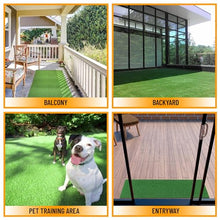 Ottomanson Artificial Turf Golf Hitting Mat Green