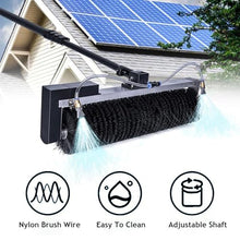 DHXIAMZ Solar Panel Cleaning Kit - Telescopic Pole & Rolling Brush for Efficient Solar Panel & Window Maintenance - Easy to Use, Streak-Free Shine, & Lightweight