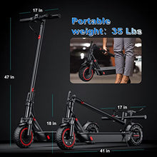 Aovowheel Electric Scooter 8.5" Tires, 19 Mph, Folding Commuter Black
