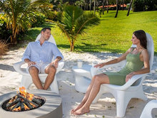 REZVANI FURNITURE STUDIO Tenjam Woosah Adirondack Chair Set for Pool Tanning Ledge - Made to Order