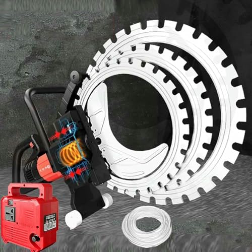 Upgrade 8900w Concrete Ring Saw Multi Saw Blade16-20-24in, Electric Ring Saws Cutter Depth 30/40/50cm, Linkage Water Pump, 5m Water Pipe, Dust-Free Cutting for Stone, Rebar