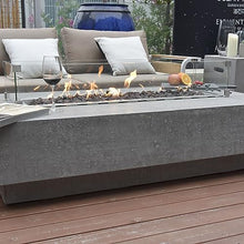 Elementi Hampton Natural Gas Fire Pit Table Cast Concrete 56 x 32-in