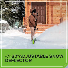 Greenworks 80V 12" Brushless Snow Shovel, with Directional Vanes and LED Light, Not Included Battery and Charger