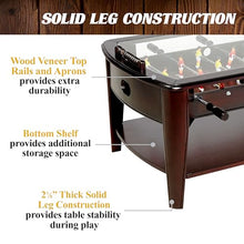 Barrington Billiards Foosball Coffee Table Wood Grain