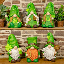 Zaer Ltd. St. Patrick's Day Garden Gnomes The Shamrocks in Assorted Styles (Set of 6 (1 of Each))