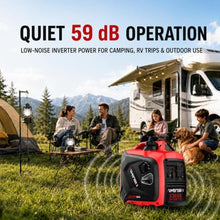 AMERISUN Portable Inverter Generator 2500W, Quiet Gas Power With CO Alarm