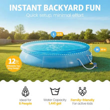 12'x30 Sea Inflatable Ring Top Outdoor Above Ground Pool