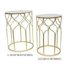 POLGDW Living Room Coffee Table Sofa Side Table Tops Decorative Countertops for Outdoor Gardens(S)
