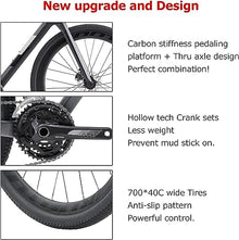 KOOTU Carbon Gravel Road Bike Shimano 105 R7000 22S Disc Brake Black